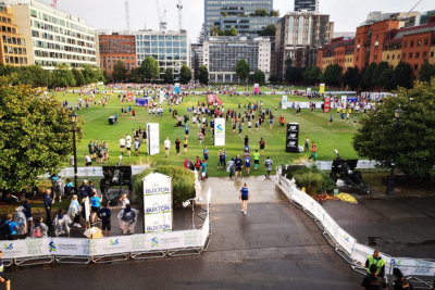 Large five acre sports events pitch for hire in central London
